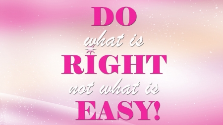 :) - right, easy, word, card, quote, pink