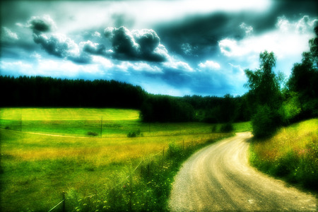 A Lovely Landscape - plain, road