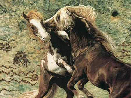 WILD PLAY - horses, painting, playing