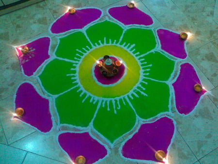 rangoli - color, nice