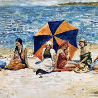 On the beach by Vladimir Muhin