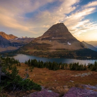 Bearhat Mountain, in the heart of Glacier National Park, Montana