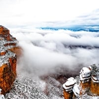 First snow at Grand Canyon 2021