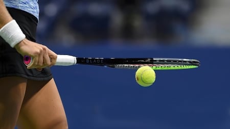 The Tennis Ball - tennis ball, stop action, Shelby Rogers, US open, 4K, entropy