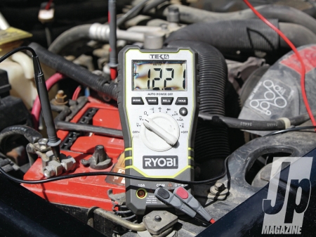 Battery Testing - ampere, multimeter, test, volt