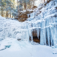 Entombed in ice, Endless mountains region, Pennsylvania