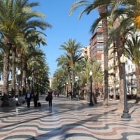 Promenade in Alicante, Spain