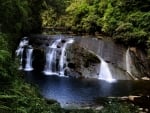 Coal Creek Falls, in Greymouth, South Island of New Zealand