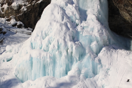 Waterfall - frozen, ice, waterfall, winter