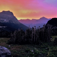 Sunset at Glacier National Park