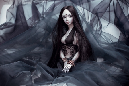 Dancer - girl, doll, black, dancer