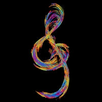 Colorful Treble Clef