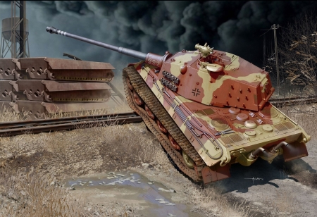 Tiger tank - tank, shot, Tiger, war