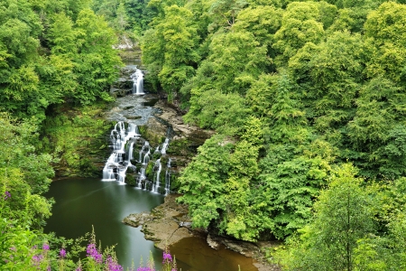 Corra Linn waterfall, Scotland