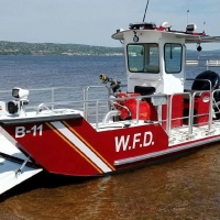 lake assault waconia fire boat