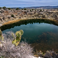 Spring Fed Oasis in the Arizona Desert, Montezuma's Well National Monument