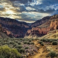 Bright Angel Trail in the Grand Canyon