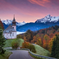 Church Maria Gern in Bavarian Alps