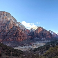 Beautiful views from the West rim trail at Zion National Park!