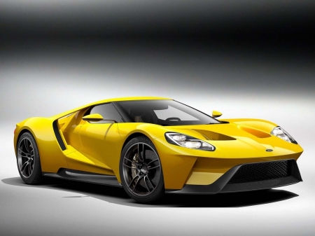 2017 Ford GT - gt, supercar, ford, yellow