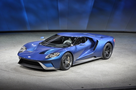 2017 Ford GT - gt, supercar, ford, blue