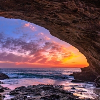 Seaside Caves. Laguna Beach, California