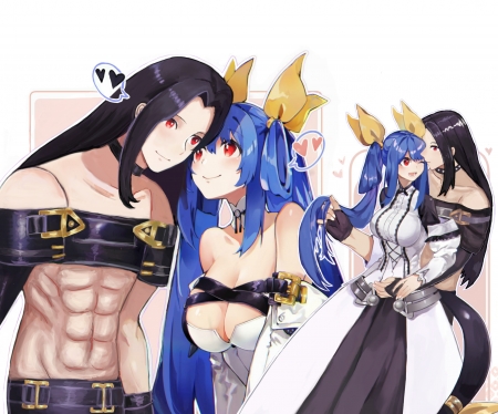 Testament and Dizzy in love - anime, couples, cute, dizzy, gaming, guilty gear, testament