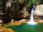 The plunge pool at Blue Hole Falls, Cherokee National Forest