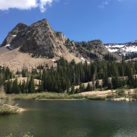 Sundial Peak overlooking Lake Blanche, near Salt Lake City, Utah