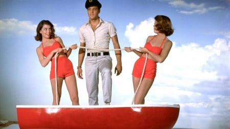 Elvis Presley - actor, summer, elvis presley, girl, singer, man, red, movie, vara