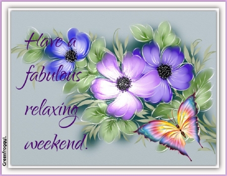 RELAXING WEEKEND - CARD, COMMENT, WEEKEND, RELAXING