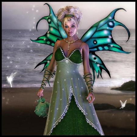 Sea Fairy - sea, fairy, beach