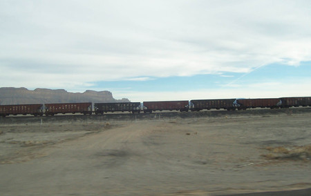 Coal Train - train, coal, mountain, utah