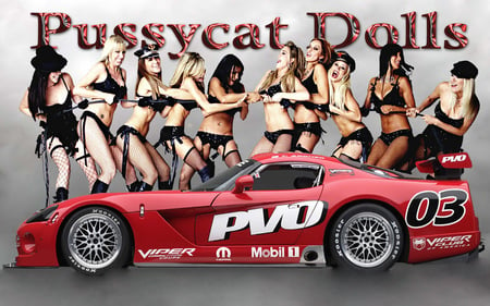 Pussycats-dolls-dodge-viper - dolls, pussycats, woman and car, cool, pussycat dolls, dodge, bcvn, lads