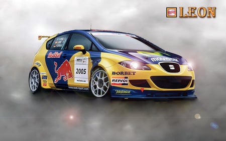 Seat Leon - red bull, leon, seat, hot, cool