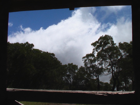 Clouds and trees - mountains, trees, clouds