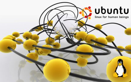 Linux-Ubuntu Yellow Globes - Linux & Technology Background Wallpapers ...