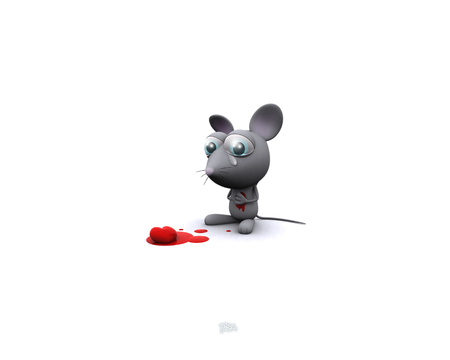 3d Mouse  - rodant, mouse, grey, 3d