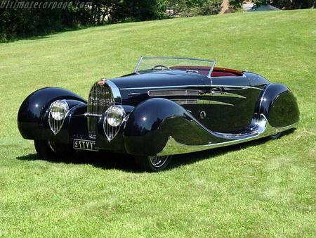 Bugatti Tipo 57C Van Vooren Cabriolet - old car, bugatti, cabriolet