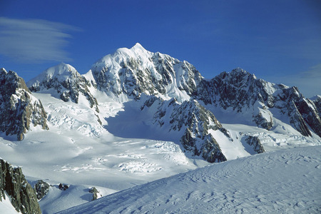 Mountain Wallpaper - blue skies, nature, mountain, snow, summit, winter, blue sky, peak