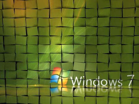 Windows seven mosaic - windows seven, windows, abstract, 3d, mosaic, xp