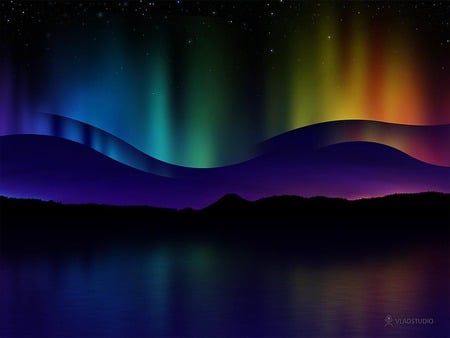 northern lights 1024x768.jpg - created, beauitful, lights