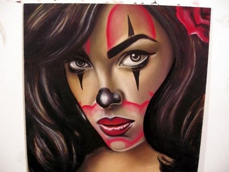 Female Joker - paint, face, female, hot, joker, cute