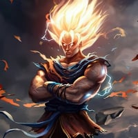 Realistic SSJ Goku