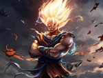 Realistic SSJ Goku