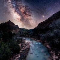 Milky Way Over Zion National Park, Utah