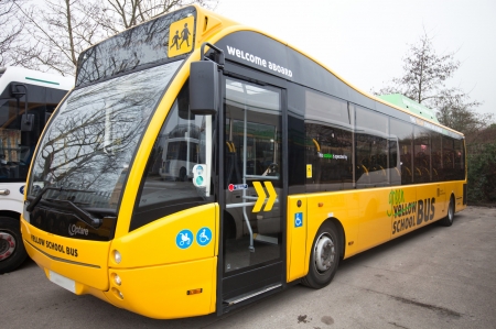 Eco Friendly Bus - school, bus, friendly, eco