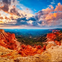 Panorama of Bryce Canyon National Park in Utah