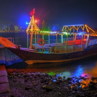 Boat in Doha, Qatar