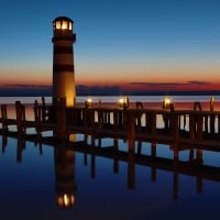 Lighthouse on Lake Neusiedl Austria